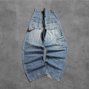 PHYS SCI Mens Jeans Loose Fit Light Wash Denim Pants